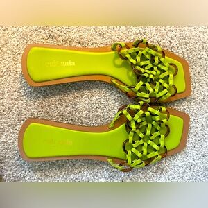 Cult Gaia Green Sandals. Size 38.5